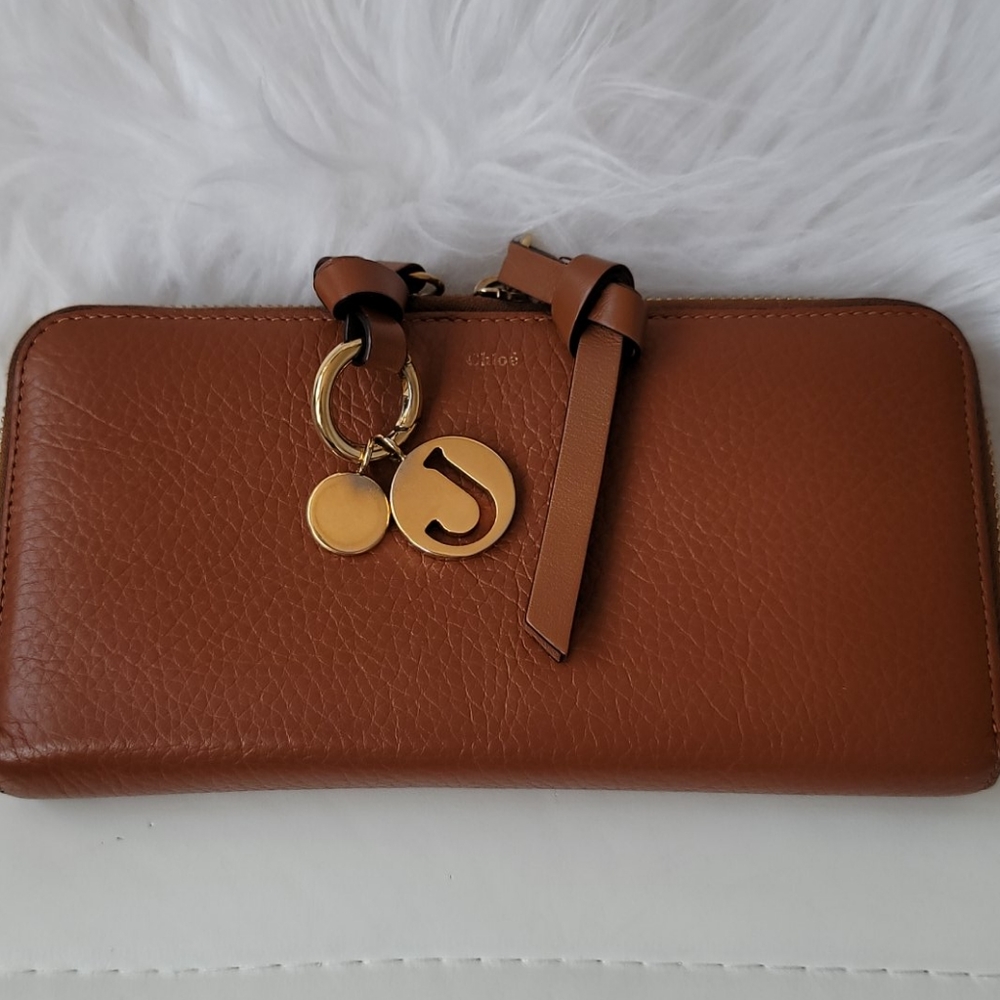 Chloé Alphabet Long Zip Wallet